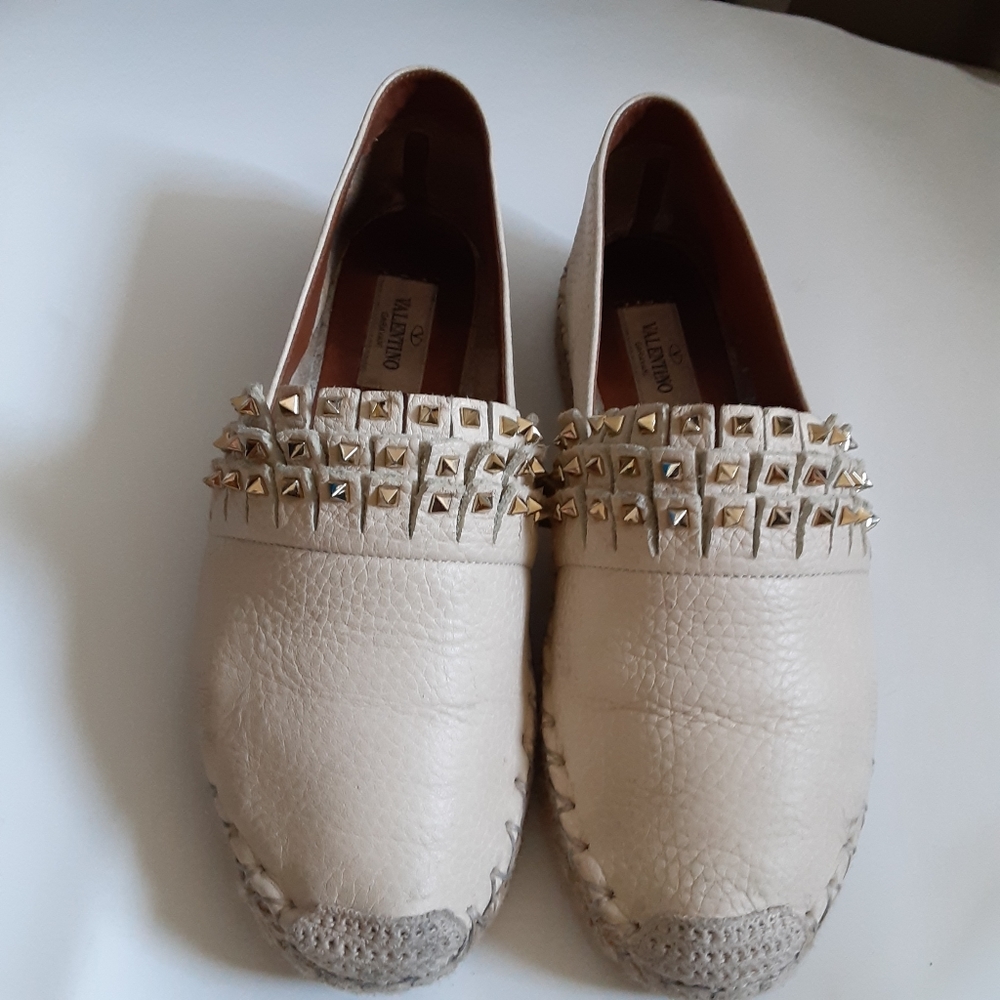 Valentino Rockstud Fringed Espadrille size 36